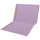 Purple Kardex match letter size reinforced top and end tab folder with tic marks printed on end tab and 2" bonded fastener on inside front and back. 11 pt purple stock. Packaged 50/250.