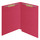 Red Kardex match letter size reinforced top and end tab folder with tic marks printed on end tab and 2" bonded fastener on inside front and back. 11 pt red stock. Packaged 50/250.