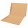 Tan Kardex match letter size reinforced top and end tab folder with tic marks printed on end tab and 2" bonded fastener on inside front and back. 11 pt tan stock. Packaged 50/250.