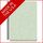 Pale green letter size end tab three divider classification folder with 3" gray tyvek expansion, with 2" bonded fasteners on inside front and inside back and 1" duo fastener on dividers - DV-S43-38-3PGN