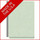 Pale green letter size end tab two divider classification folder with 2" gray tyvek expansion, with 2" bonded fasteners on inside front and inside back and 1" duo fastener on dividers - DV-S42-26-3PGN