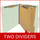 Pale green letter size top tab two divider classification folder with 2" gray tyvek expansion, with 2" bonded fasteners on inside front and inside back and 1" duo fastener on dividers - DV-T42-26-3PGN