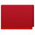 Deep red letter size end tab one divider classification folder with 2" gray tyvek expansion, with 2" bonded fasteners on inside front and inside back and 1" duo fastener on divider - DV-S42-14-3DRD