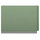 Green letter size end tab one divider classification folder with 2" gray tyvek expansion, with 2" bonded fasteners on inside front and inside back and 1" duo fastener on divider - DV-S42-14-3AGN