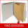 Grey letter size top tab two divider classification folder with 2" gray tyvek expansion, with 2" bonded fasteners on inside front and inside back and 1" duo fastener on dividers - DV-T42-26-3GRY