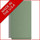 Green legal size end tab one divider classification folder with 2" gray tyvek expansion, with 2" bonded fasteners on inside front and inside back and 1" duo fastener on divider - DV-S52-14-3AGN