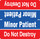 Minor Patient Label - Red and Blue with White Print