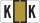 Traco Alphabetic Labels - TRAM Series (Rolls) - K - Gold & Black