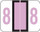 Smead Numeric Label - BCCRN Series (Rolls) - 8 - Lilac