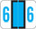 Smead Numeric Label - BCCRN Series (Rolls) - 6 - Blue