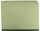 Top Tab 25 PT. Type III Green Pressboard Folder - Straight Cut - Letter Size with 1" Expansion - Green -  Box of 25