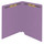End Tab 14 Pt. Colored Folder with Fasteners - 50/Box - Letter Size - Lavender