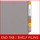 End Tab 14 Pt. Colored Folder with Fasteners - 50/Box - Letter Size - Gray