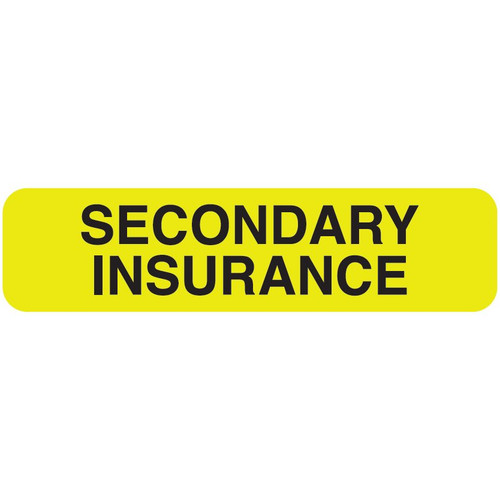 Secondary Insurance Label