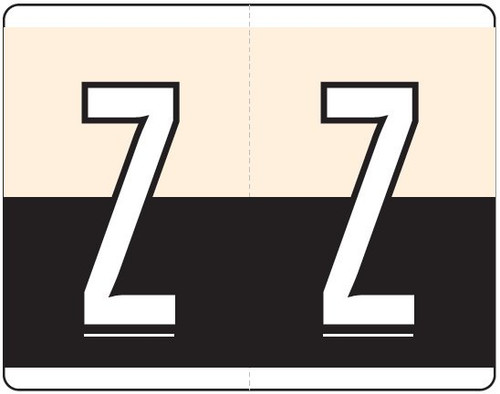 Kardex Alphabetic Labels - PSF-139 Series (Rolls) Z