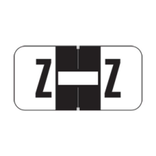 JETER Alphabetic Labels - 2900 Series (Rolls) Z- Black JETER Alphabetic Labels - 2900 Series (Rolls) Z- Black