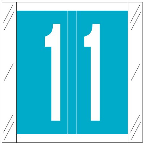 Tabbies Numeric Label - 11500 Series (Rolls) - 1 - Lt. Blue Tabbies Numeric Label - 11500 Series (Rolls) - 1 - Lt. Blue