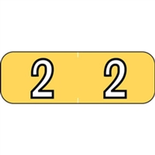Barkley Systems Numeric Label - FNBAM Series (Rolls) - 2 - Yellow