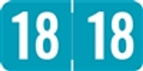 Acme Yearband Label (Rolls of 500) - 2018 - Blue - ACYM Series - Laminated - 500/Roll