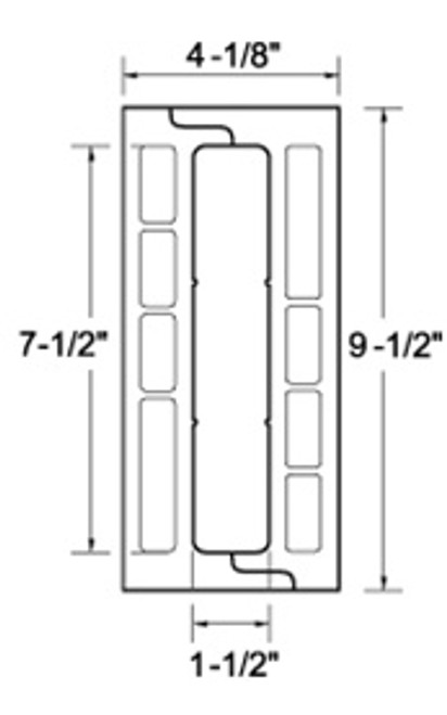 Smead ColorBar 7.5" Smartstrip Label Stock - Waterguard for Inkjet Printers - 250 Pack