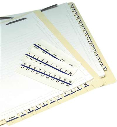 Numeric Legal Index Tabs / Divider 1/2" Tab '101-200' 5PK/BX BLUE - 100TABS/PKG