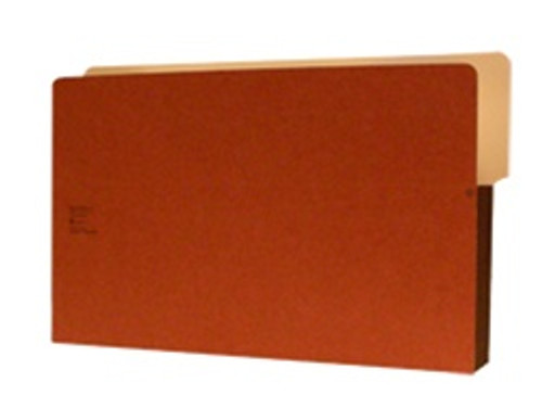 Redweld Shelf folder, Side Self Tab - 4" Long Right Side, 5 1/4" Accordion Expansion, Tyvek Gusset, Legal Size - Carton of 50
