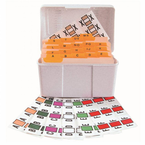 JETER Alphabetic Labels - 7100 Series (File Box Size Sheets) Complete Set