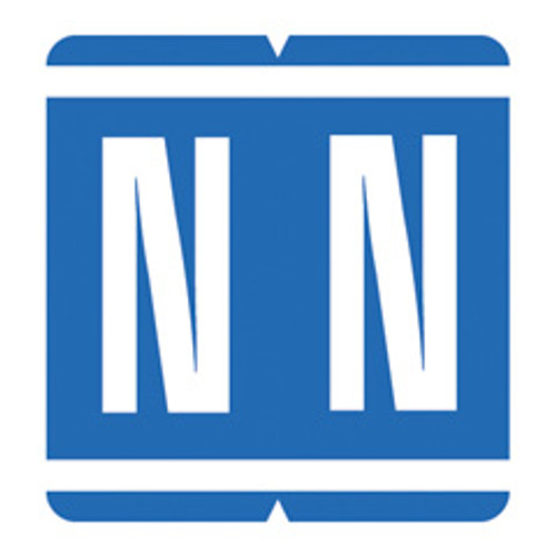 Letter "N" Dark Blue - Sheets for Ringbook - VRE/GBS Alphabetic Labels - 8848 Series - 200/Pack