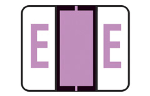 RL-Lilac "E" - File Doctor Alphabetic Labels - 500/Roll