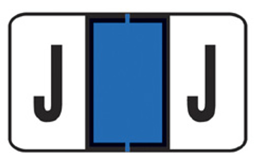 Jeter 5800 Series Labels Letter "J" for Ringbook - Sheets for Binder - Color Dark Blue -240 Labels per Pack