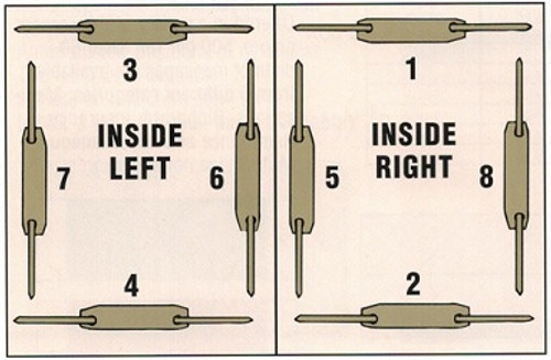 Brown End Tab File Folder With Fasteners in Position 1 & 3 -  Letter Size - 14 pt. Stock - Reinforced Full Cut End Tab - Box of 50