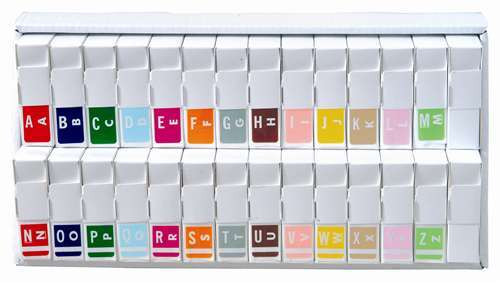 Smead Alphabetic Labels - Alpha-Z ACC Series (Rolls) A-Z Set with tray