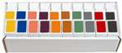 AmeriFile Smead Compatible Solid Color Labels - 1 W x 2 H -  Orange - Roll of 250
