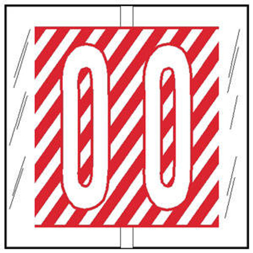 Col'R'TAB Top Tab Alpha Labels - 82100 Series - Letter 'O' - Red - 1-1/2" H x 1-1/2" W - Labels on Sheets - 100/Pack