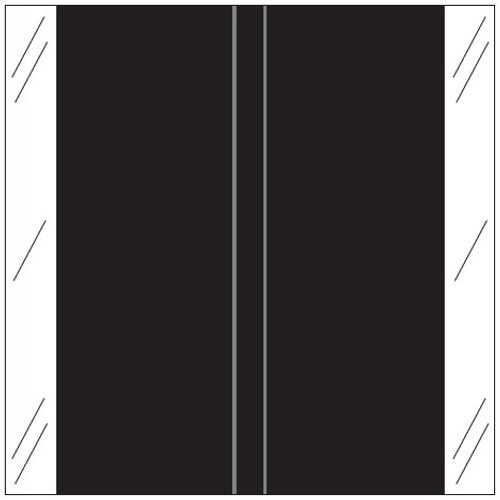 Tabbies Solid Color Label - 11600 Match - CLLM Series (Rolls of 500) - Black Tabbies Solid Color Label - 11600 Match - CLLM Series (Rolls of 500) - Black