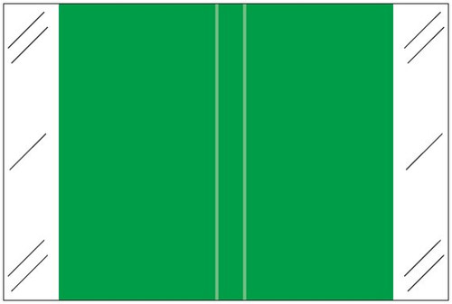 Tabbies Solid Color Label - 11100 Series (Rolls) - Dk. Green