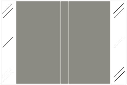 Tabbies Solid Color Label - 11100 Series (Rolls) - Grey Tabbies Solid Color Label - 11100 Series (Rolls) - Grey