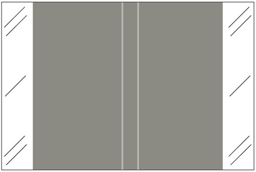 Tabbies Solid Color Label - 11100 Series (Rolls) - Grey