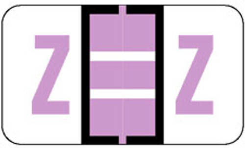 JETER Alphabetic Label - 5100 Series Pack/225 Z - Lavender