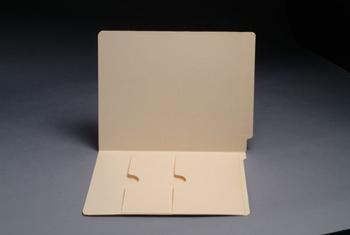 11 PT. Manila End Tab File Folders with Double Pockets Inside Front - Reinforced End Tab - Letter Size - Box of 50