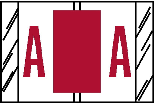 Tabbies 14101 - TAB PRODUCT COMPATIBLE ALPHA 14100 LABEL SERIES, 1" ALPHA TABS 'A', RED, 1"H x 1-1/2"W, 500/ROLL Tabbies 14101 - TAB PRODUCT COMPATIBLE ALPHA 14100 LABEL SERIES, 1" ALPHA TABS 'A', RED, 1"H x 1-1/2"W, 500/ROLL