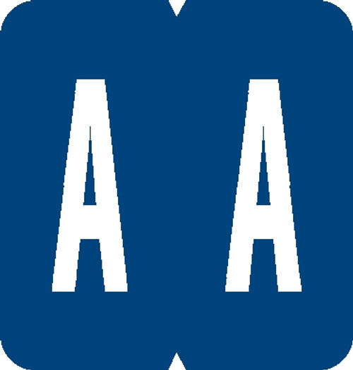 Tabbies 61321 - GBS/VRE 8848/8850 COMPATIBLE ALPHA 61320 LABEL SERIES, 1-15/16" ALPHA LABEL 'A', BLUE, 1-5/16"H x 1-1/4"W, 200/PACK Tabbies 61321 - GBS/VRE 8848/8850 COMPATIBLE ALPHA 61320 LABEL SERIES, 1-15/16" ALPHA LABEL 'A', BLUE, 1-5/16"H x 1-1/4"W, 200/PACK