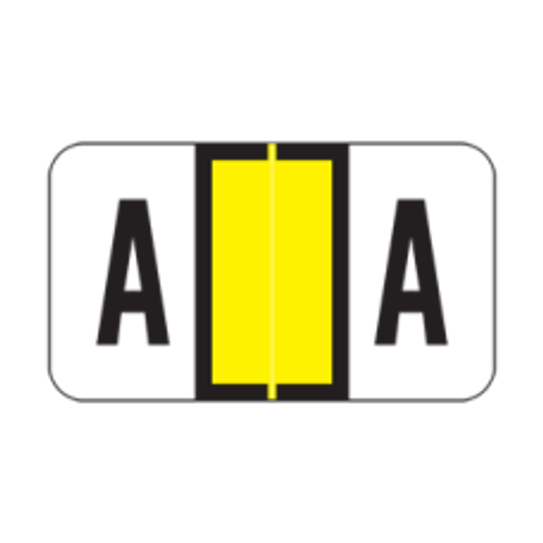 POS 3400 Series (Sheets) - Letter A - Yellow - 15/16" H x 1-5/8" W - 225/Pack POS 3400 Series (Sheets) - Letter A - Yellow - 15/16" H x 1-5/8" W - 225/Pack