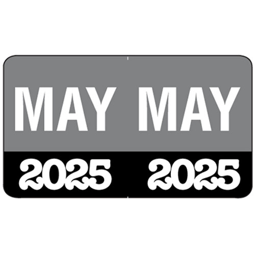Month/Year Labels 2025 - May - 225 Labels Per Pack