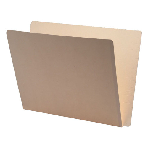 Manila letter size reinforced super end tab folder. 11 pt manila stock. Packaged 100/500