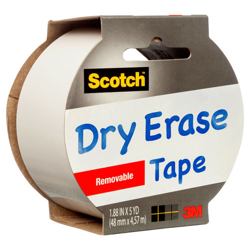 Dry Erase Tape, 1.88'' x 5yd