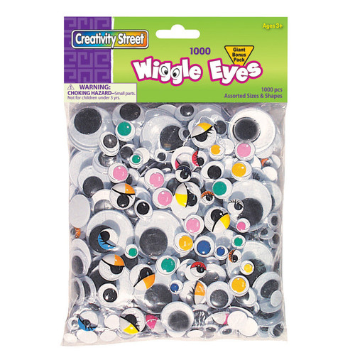 Wiggle Eyes Classroom Pack, Assorted Colors, Shapes & Sizes, 1000 Pieces Wiggle Eyes Classroom Pack, Assorted Colors, Shapes & Sizes, 1000 Pieces