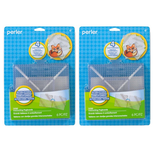 Large Clear Pegboards, 4 Per Pack, 2 Packs Large Clear Pegboards, 4 Per Pack, 2 Packs