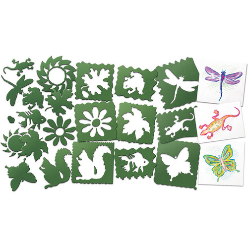 Nature Stencils, Pack of 10 Nature Stencils, Pack of 10