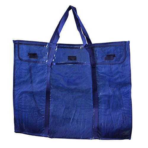 Deluxe Bulletin Board Storage Bag, Clear/Blue, 30'' x 24''